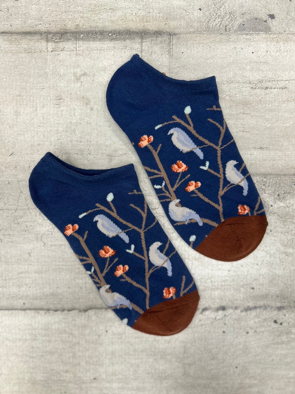 Calzini fantasia uccellini e fiori