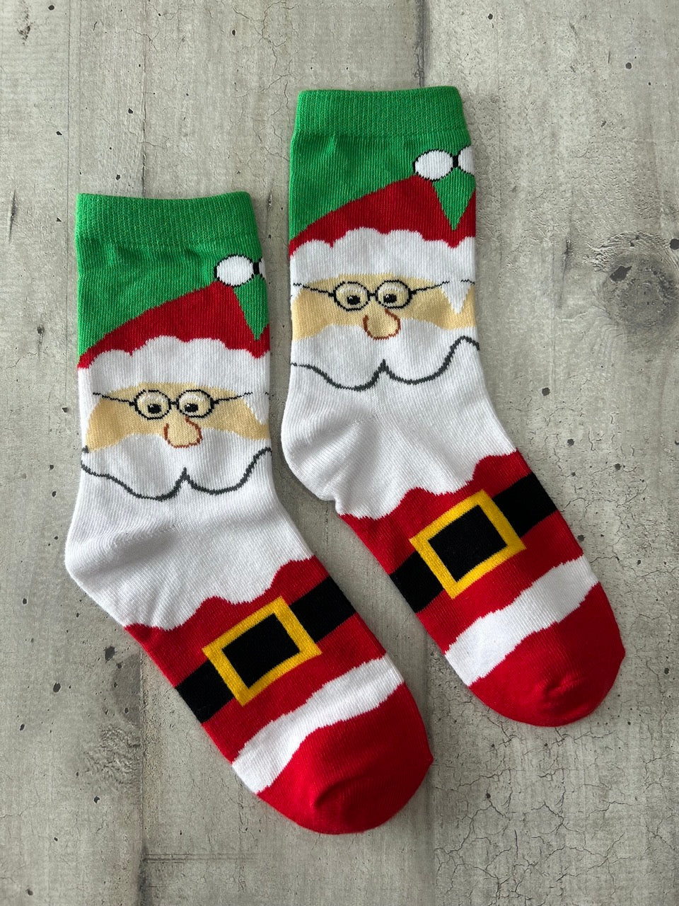 Calzini natalizi con Babbo Natale