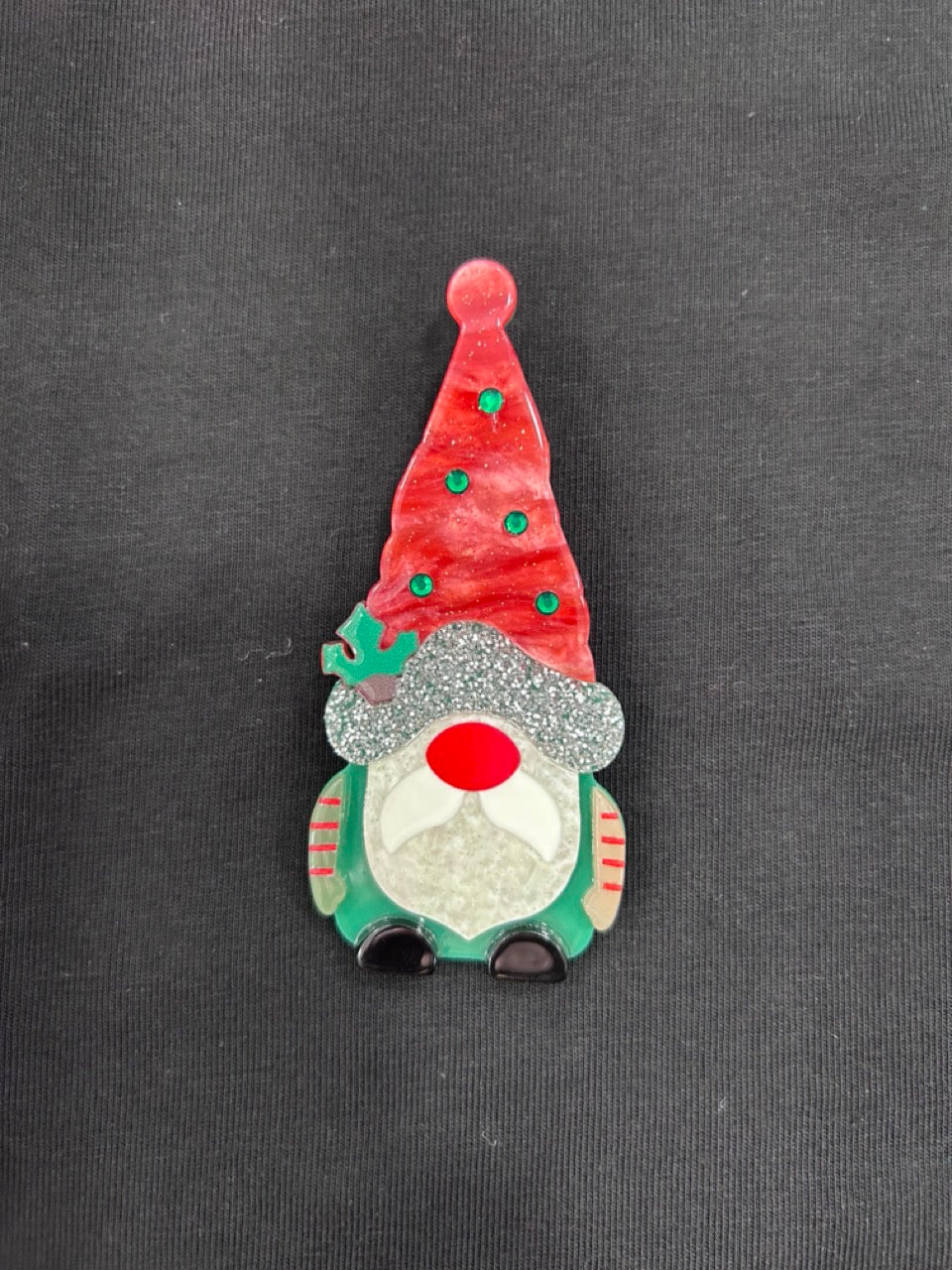 Spilla natalizia gnomo