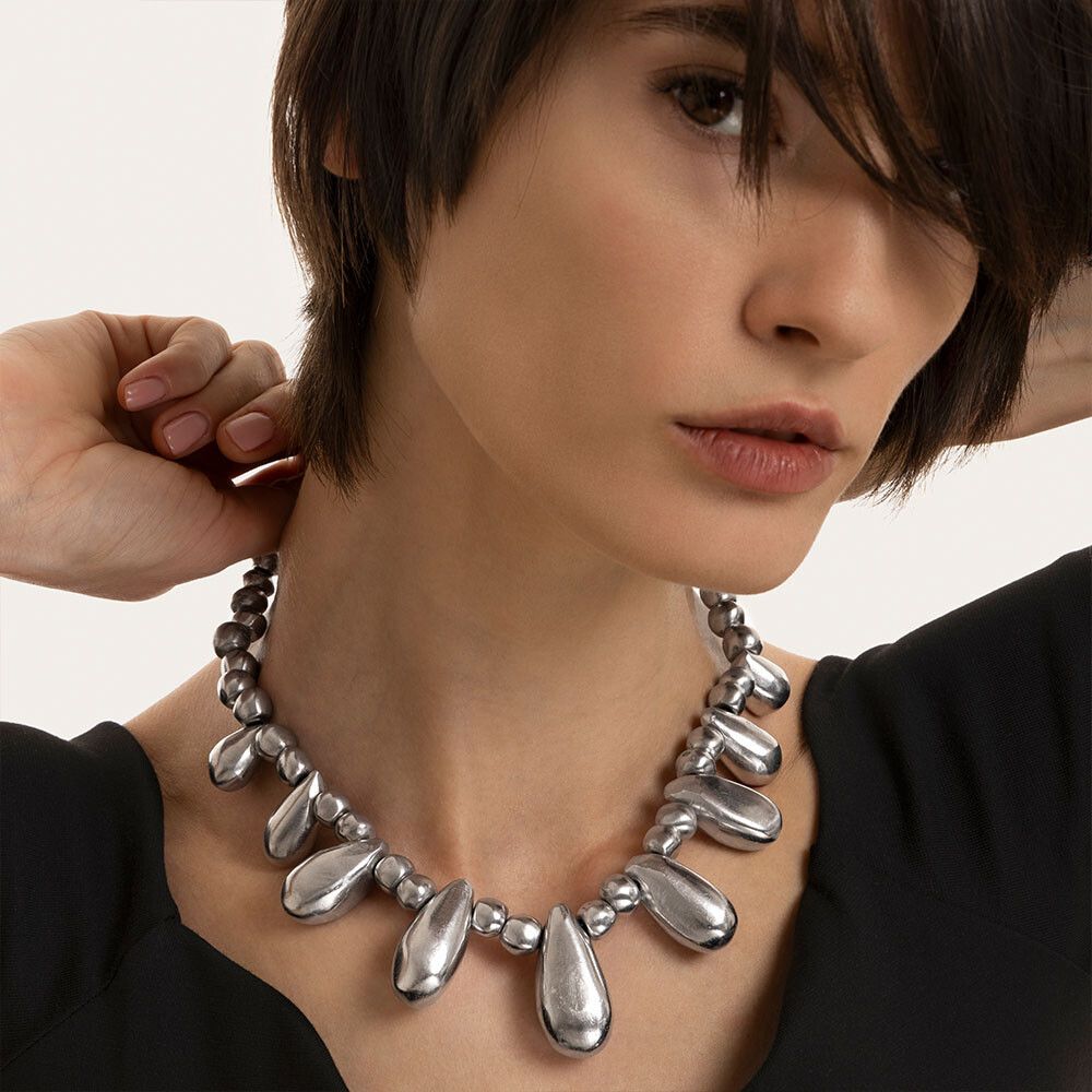 Collana gocce sfere
