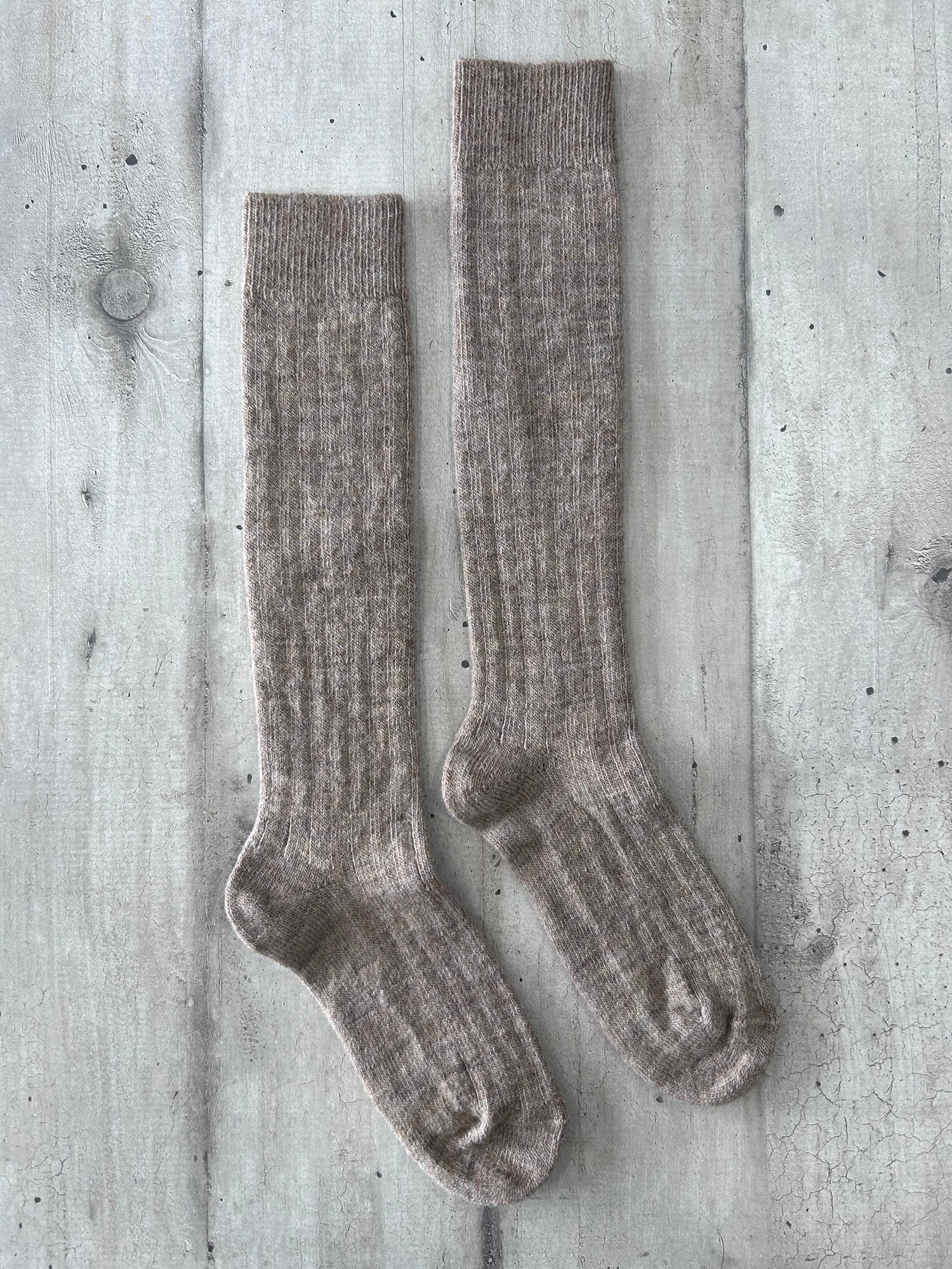 Calze lunghe in lana di Alpaca