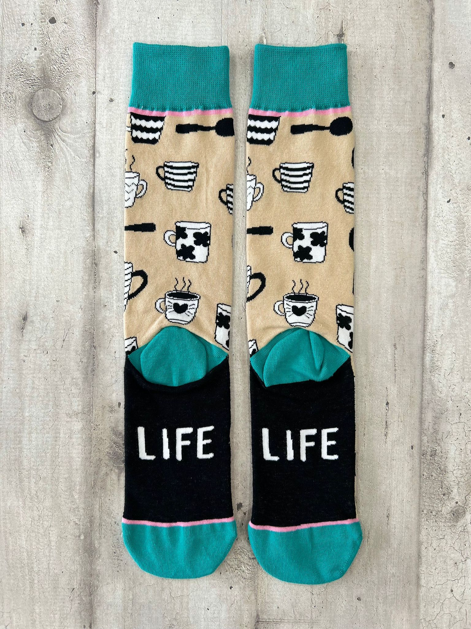 Calzini fantasia caffè