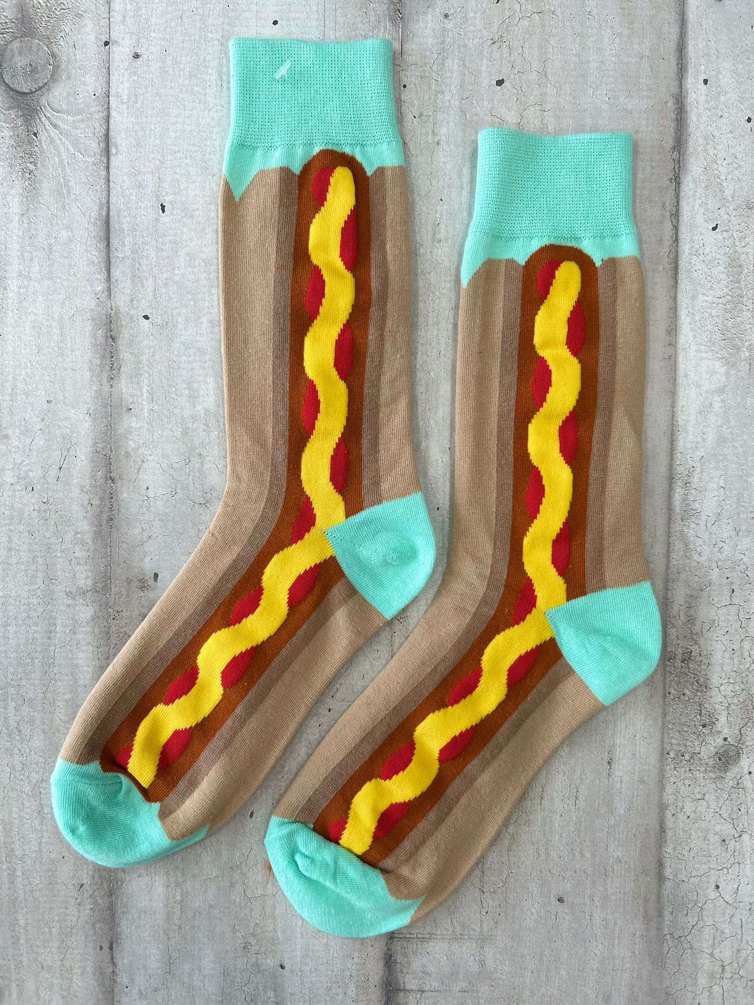 Calzini fantasia hot dog