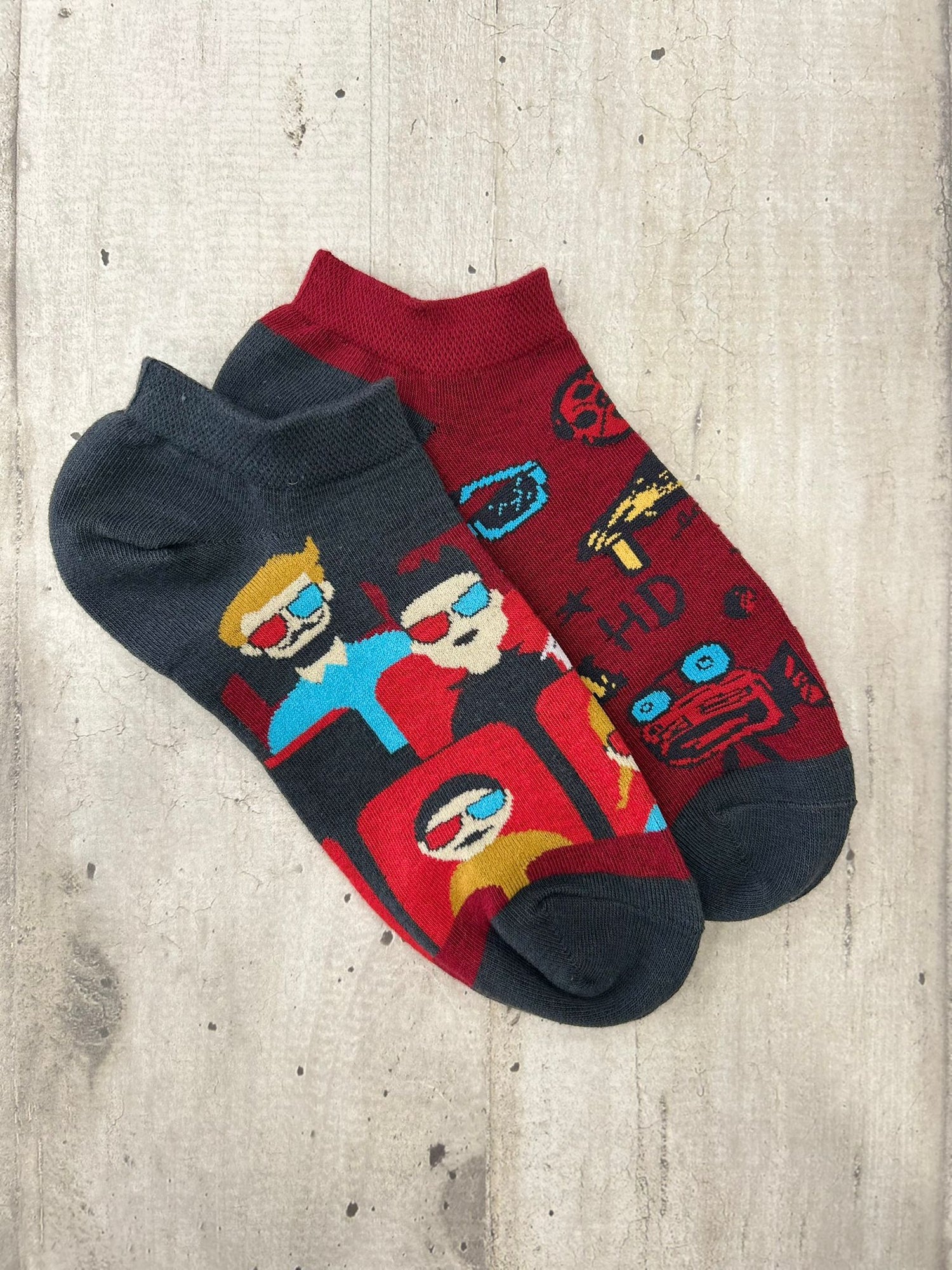 Calzini spaiati a tema cinema