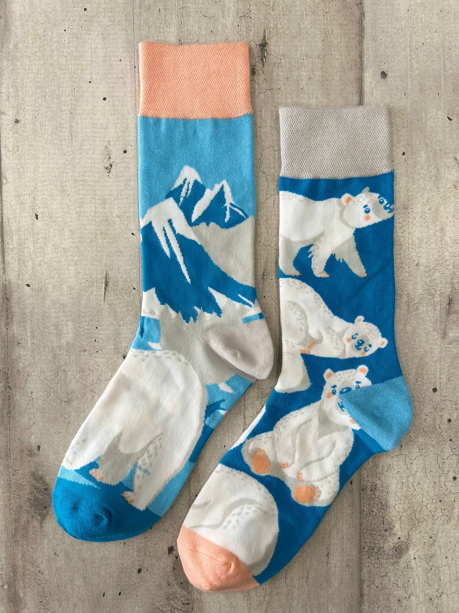 Calzini spaiati orso polare