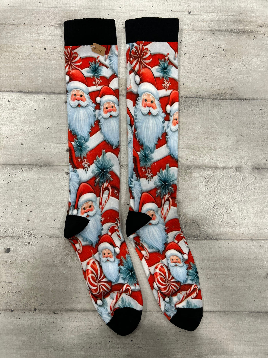 Calzini natalizi con Babbo Natale