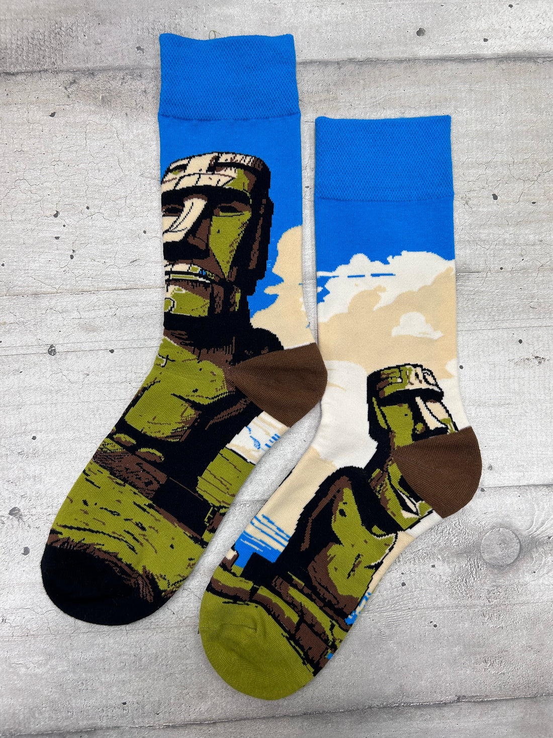 Calzini design Moai