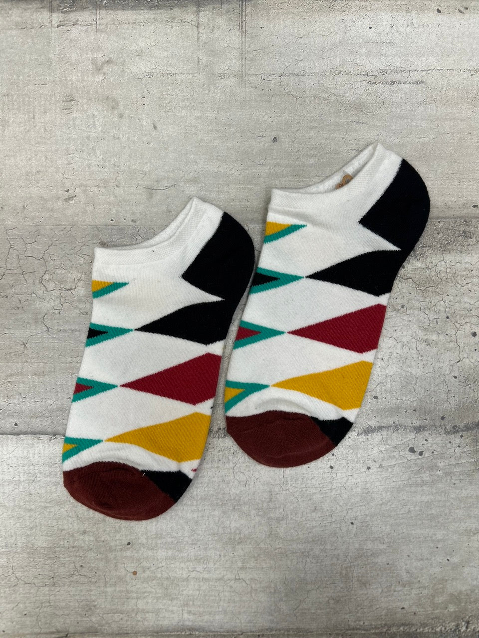 Calzini fantasia geometrica multicolor