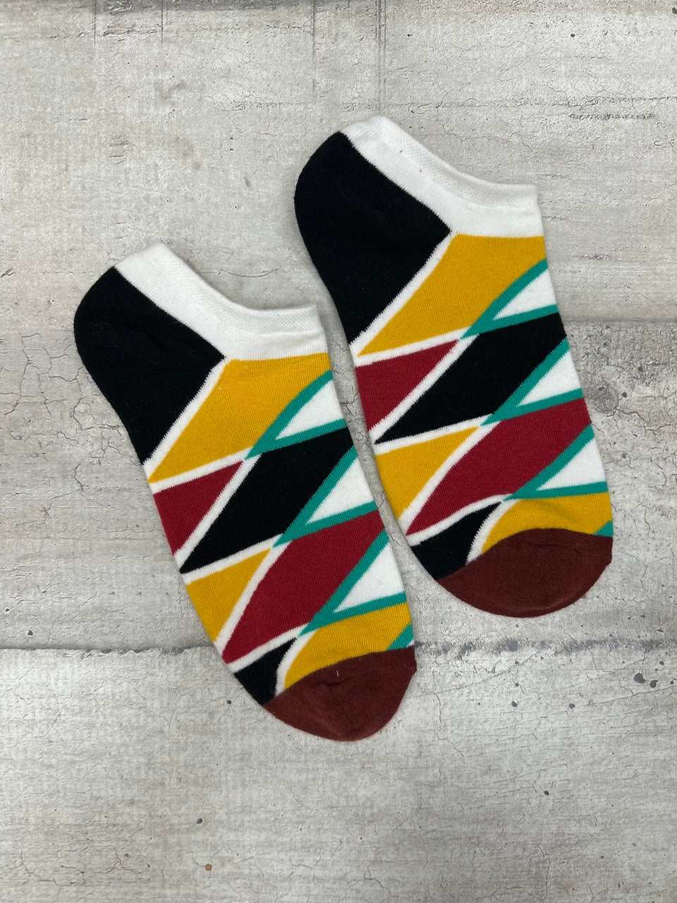 Calzini fantasia geometrica multicolor