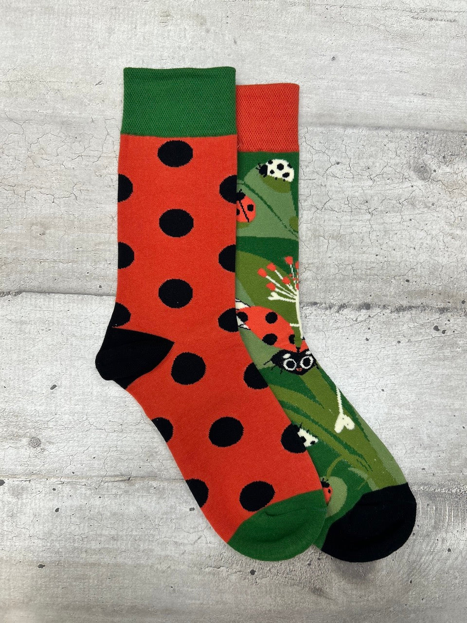 Calzini fantasia coccinelle