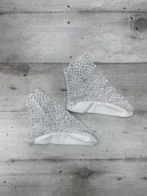 Calzini in pizzo bianco