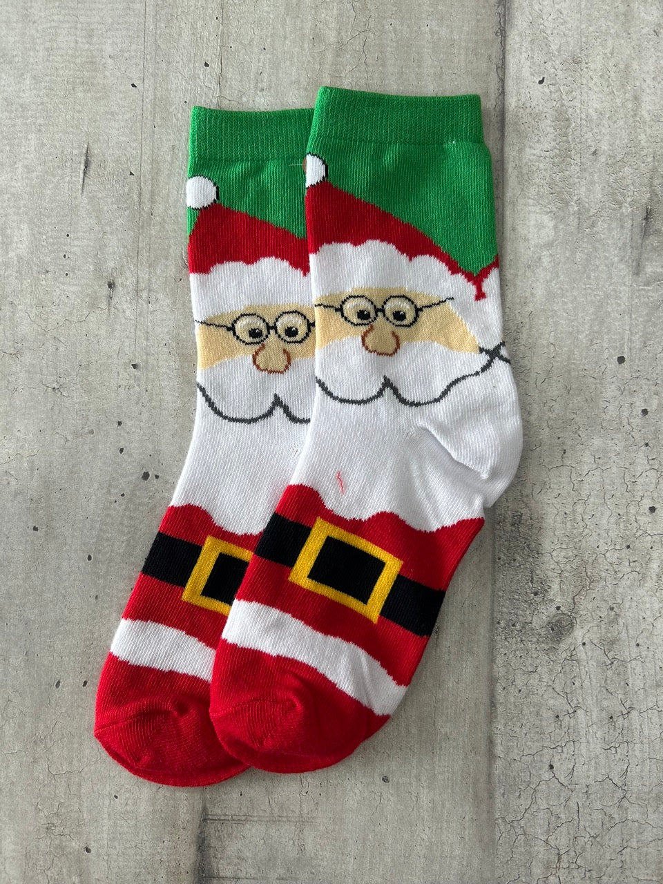 Calzini natalizi con Babbo Natale