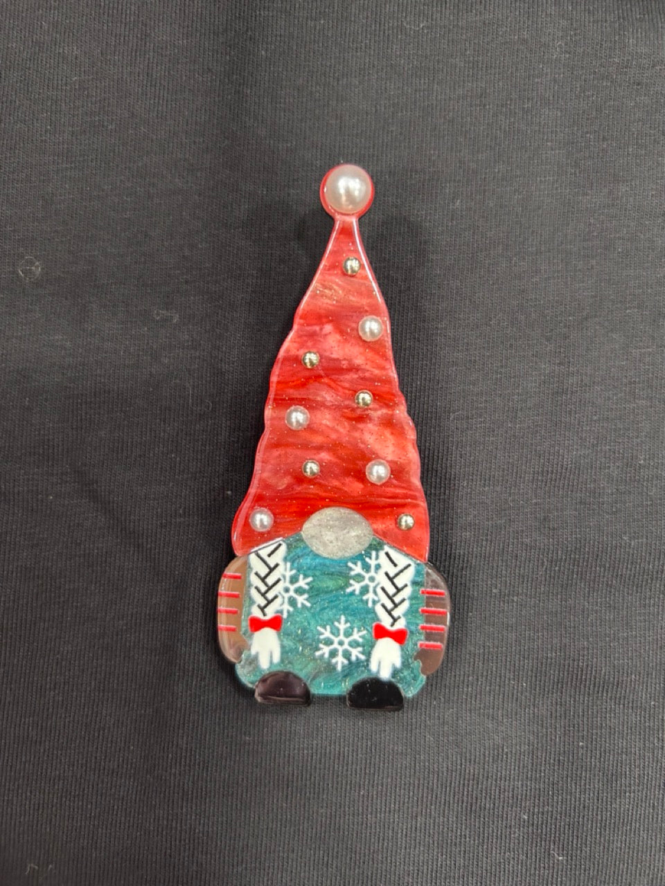 Spilla natalizia gnomo