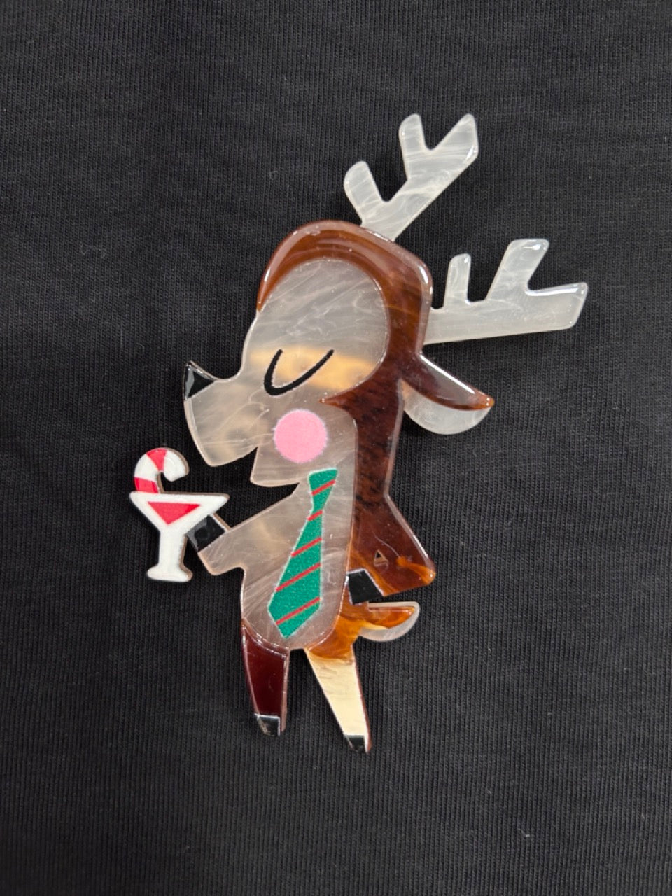 Spilla natalizia renna