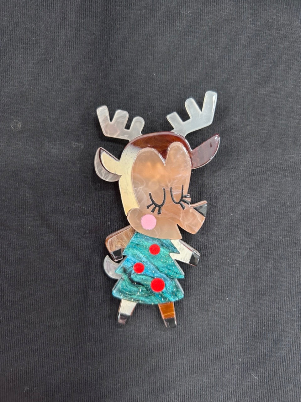 Spilla natalizia renna