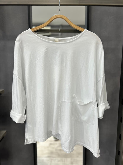 Maglia basic con tasca