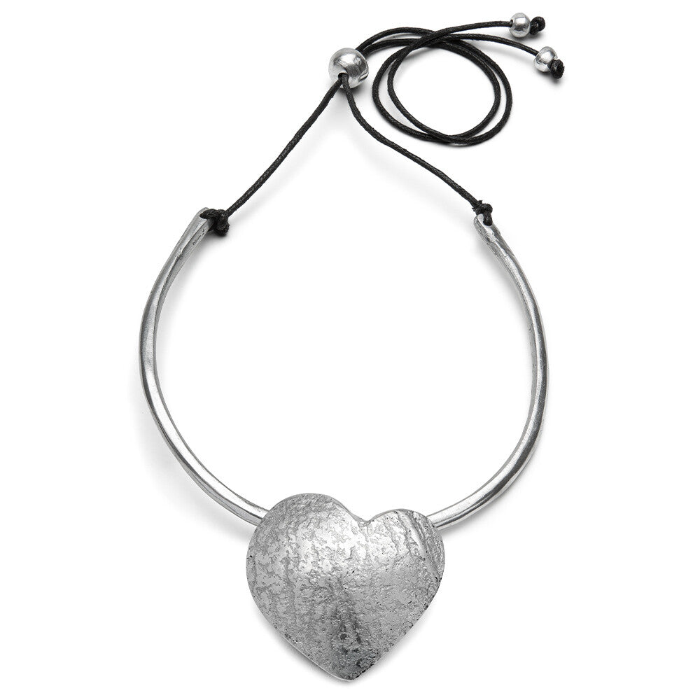Collana rigida cuore piccolo