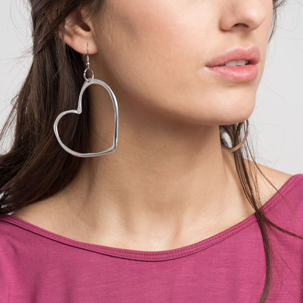 Orecchini sagoma cuore