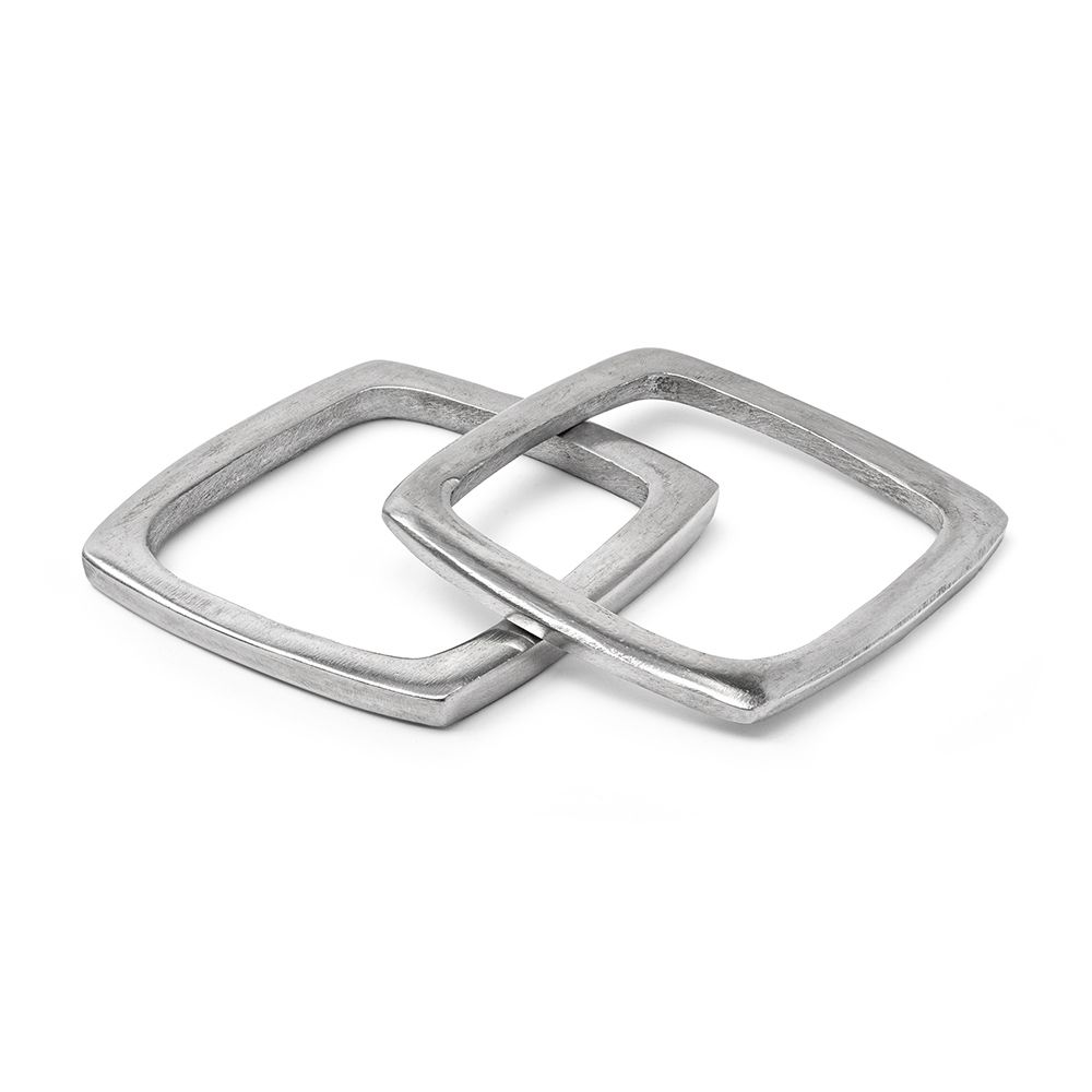 Bracciale quadrato set 2 pz