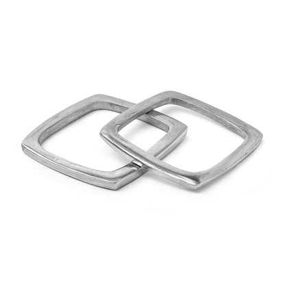 Bracciale quadrato set 2 pz