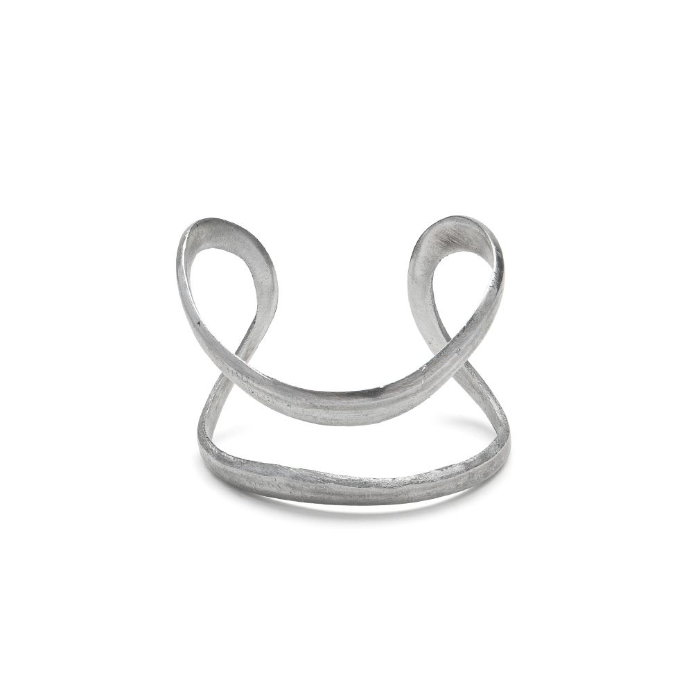 Bracciale rigido silhouette sinuosa