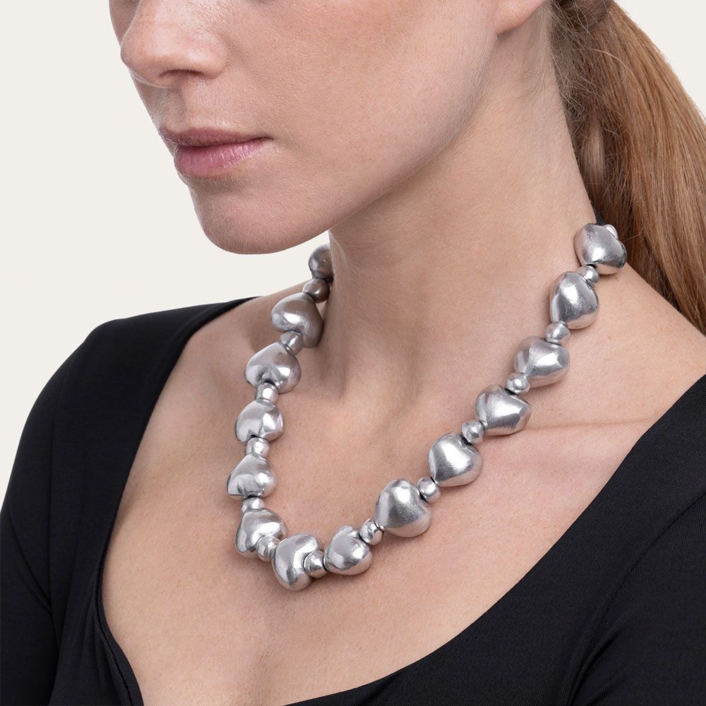 Collana filo cuori