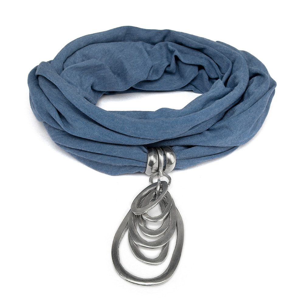 Sciarpa gioiello tre ovali