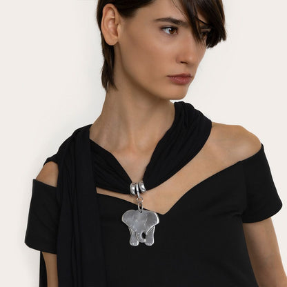 Sciarpa gioiello elefante