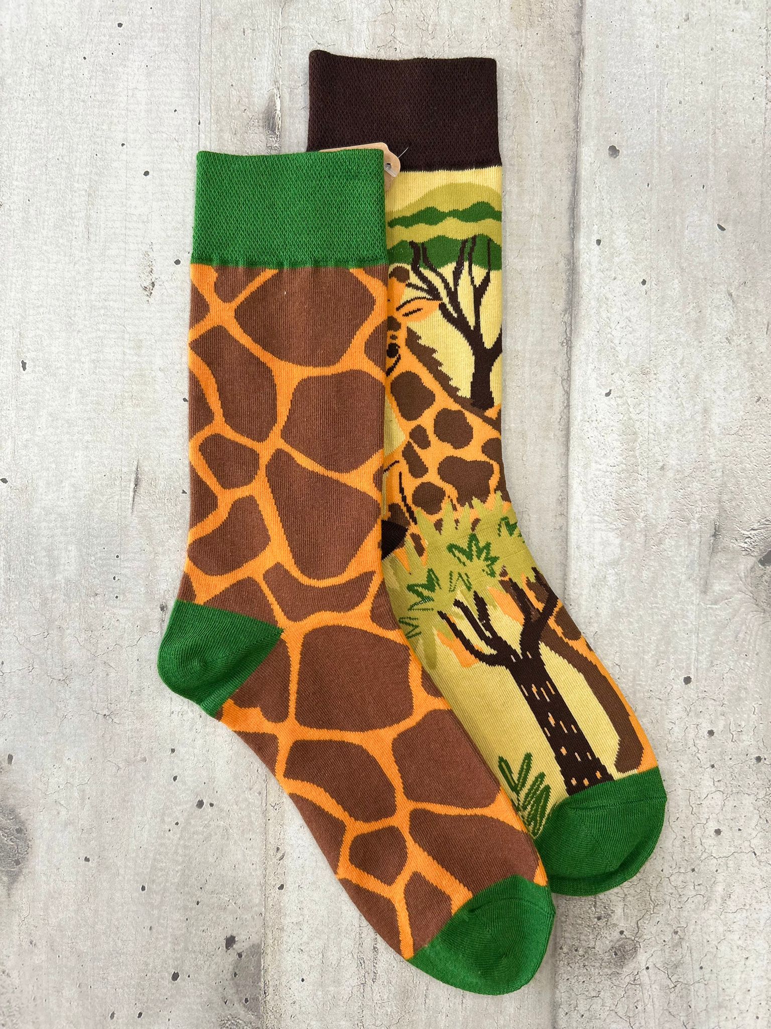 Calzini spaiati giraffa