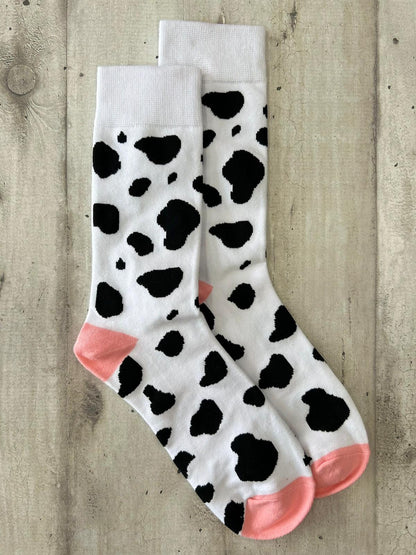 Calzini con stampa mucca