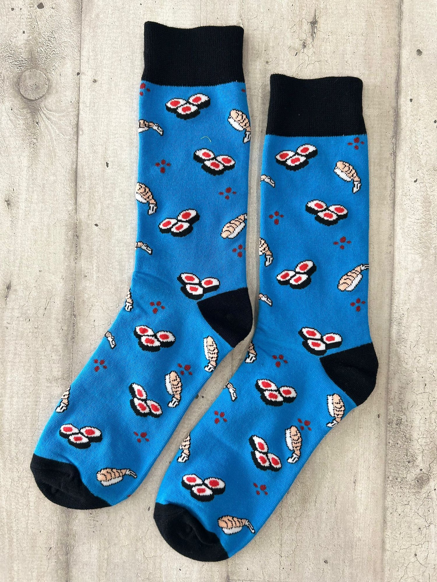 Calzini con fantasia di sushi