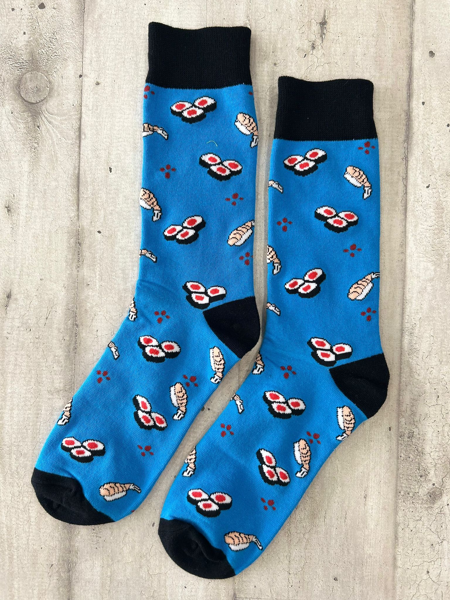 Calzini con fantasia di sushi