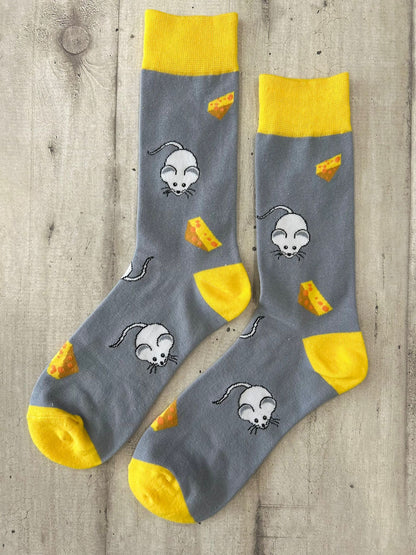 Calzini con topolini e formaggio