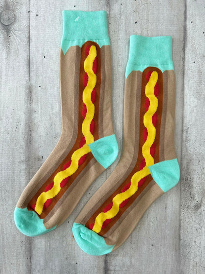 Calzini fantasia hot dog