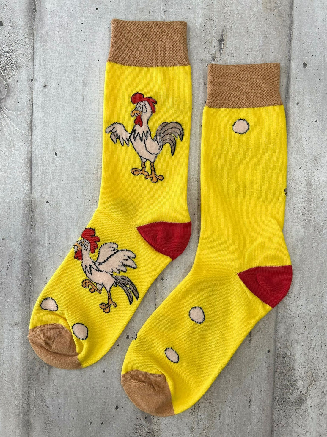 Calzini spaiati galline e uova