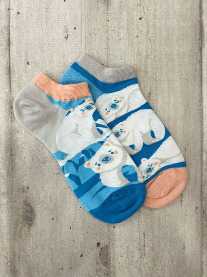 Calzini spaiati con orsi polari