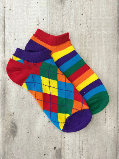 Calzini spaiati arcobaleno