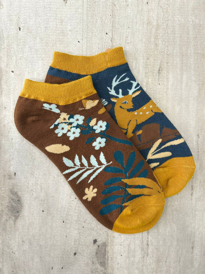 Calzini spaiati tema bosco