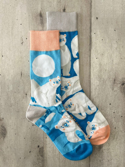 Calzini spaiati orso polare