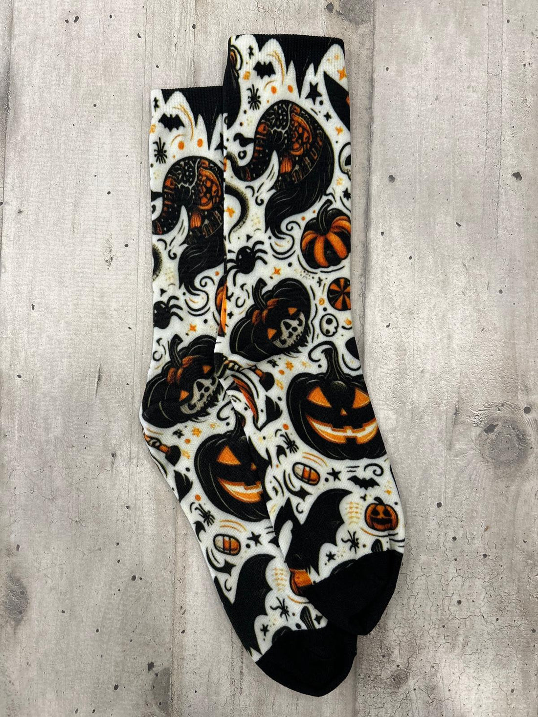 Calzini Halloween con fantasmi, zucche e pipistrelli